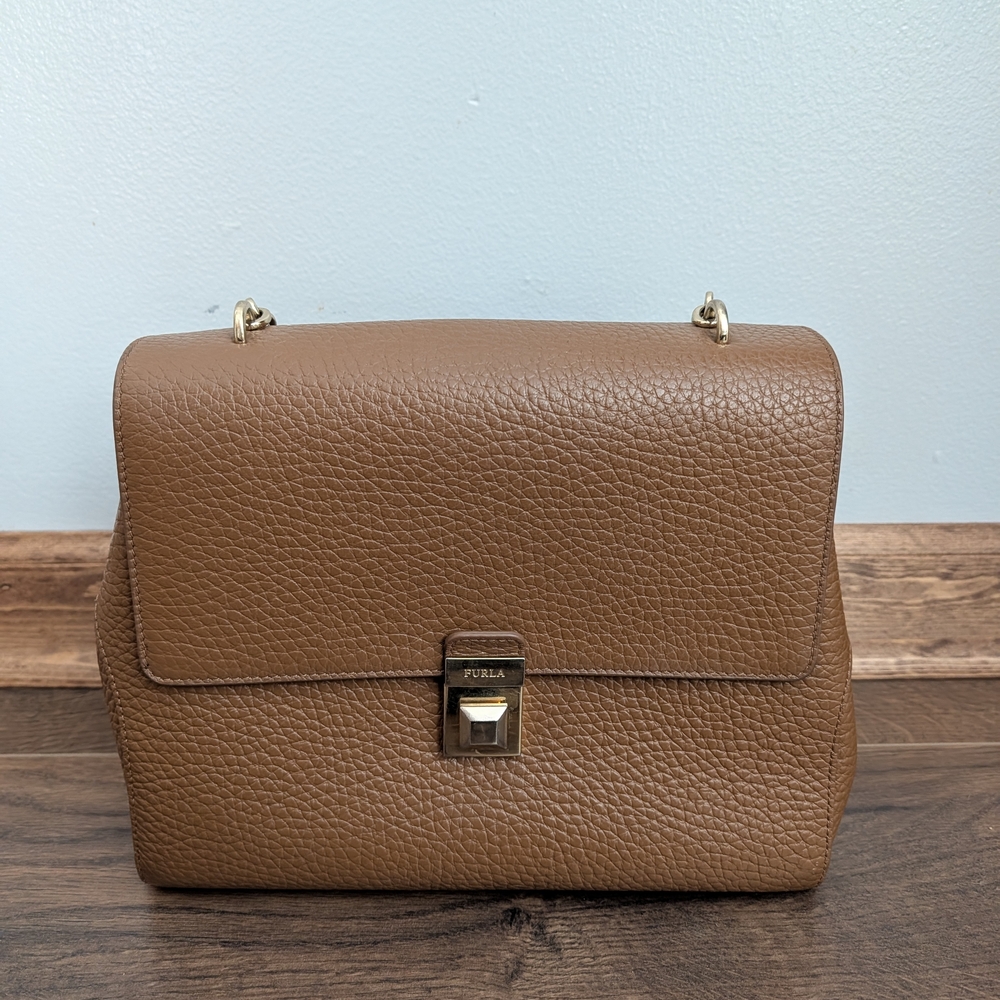 Furla Joann Top Handle Leather Bag